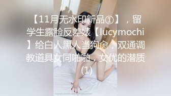 【11月无水印新品①】，留学生露脸反差婊【lucymochi】给白人黑人当狗肏，双通调教道具女同啪啪，女优的潜质 (1)