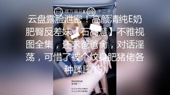 云盘露脸泄密！高颜清纯E奶肥臀反差妹【石高慧】不雅视图全集，还求爸爸肏，对话淫荡，可惜了被个纹身肥猪佬各种蹂躏 (5)