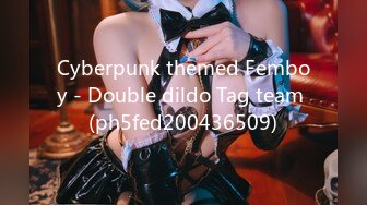 Cyberpunk themed Femboy - Double dildo Tag team (ph5fed200436509)